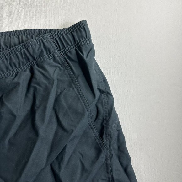 Vintage Nike Embroidered Swim Trunks Mesh Lined 90s Grey Tag Drawstring 2XL - Picture 5 of 7
